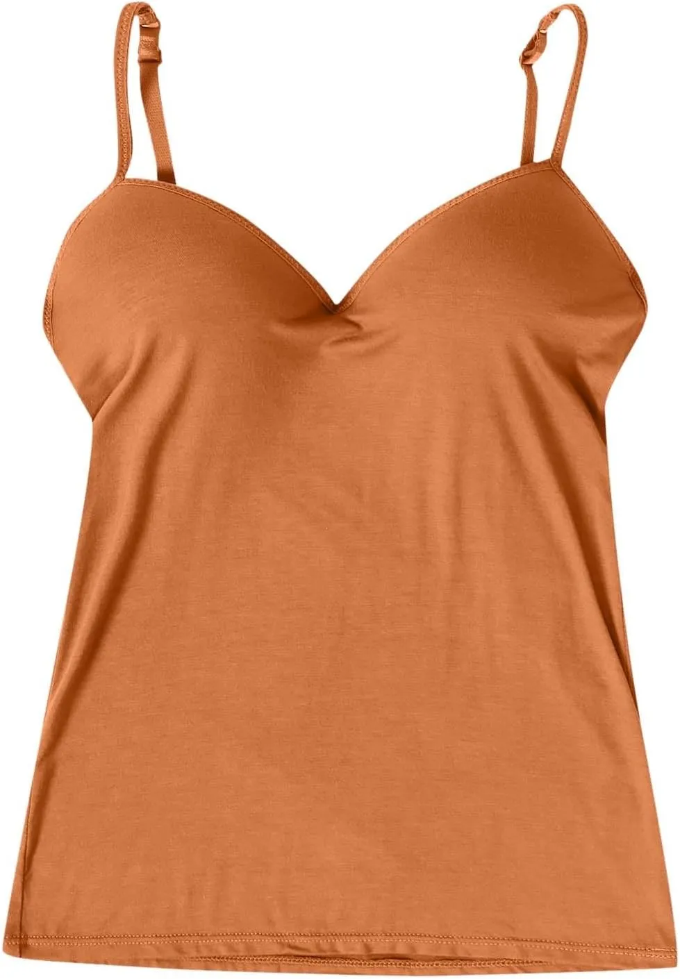 Shelf Bra Camisole Tops for Women Spaghetti Straps Tank Tops Casual Basic Cotton Camis Shirt