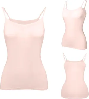 Summer Sexy Camisole Top for Women Pad Bra One Undershirt Womens Tank Tops Camisole Top for Women Built in Bra