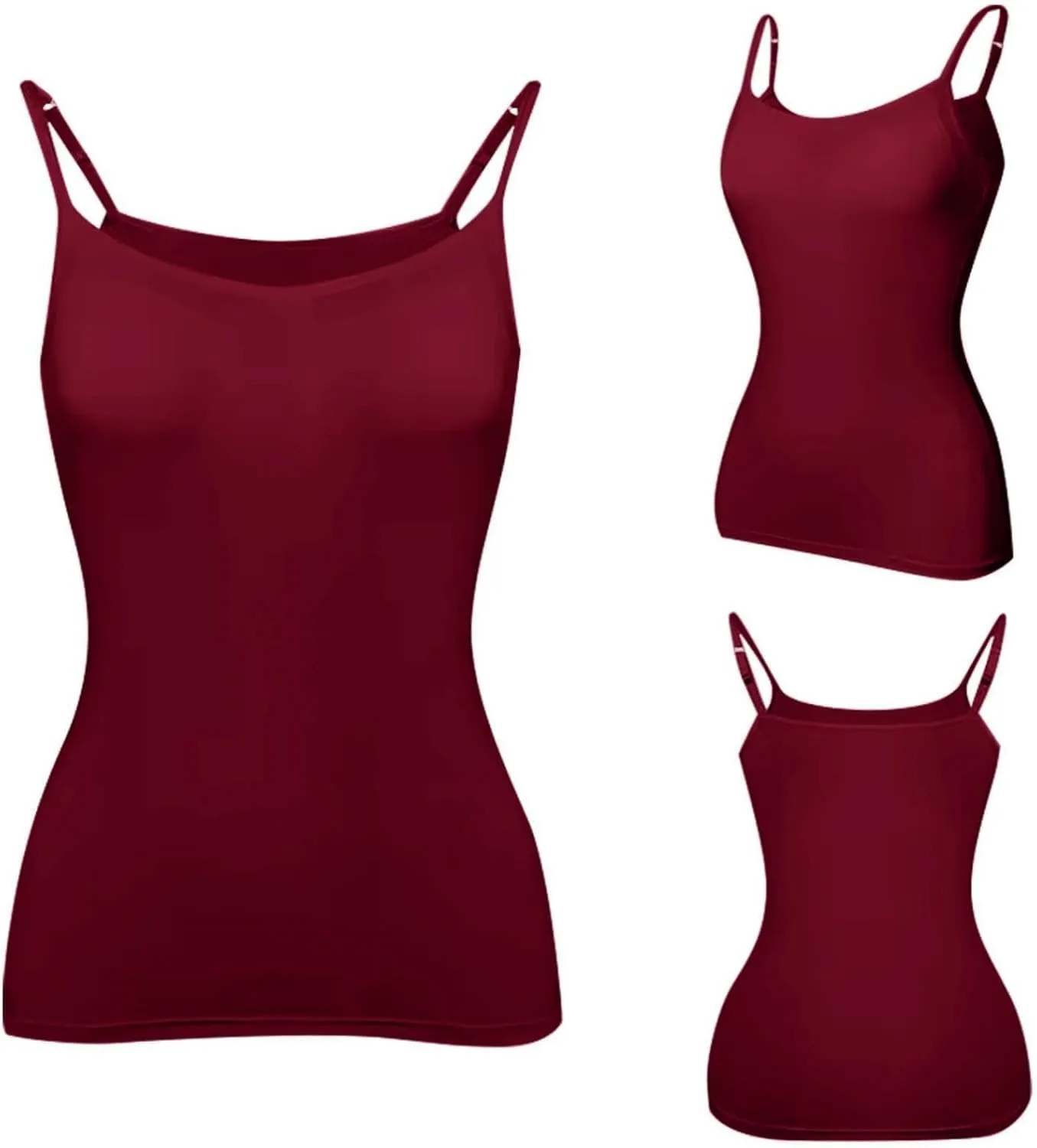 Summer Sexy Camisole Top for Women Pad Bra One Undershirt Womens Tank Tops Camisole Top for Women Built in Bra