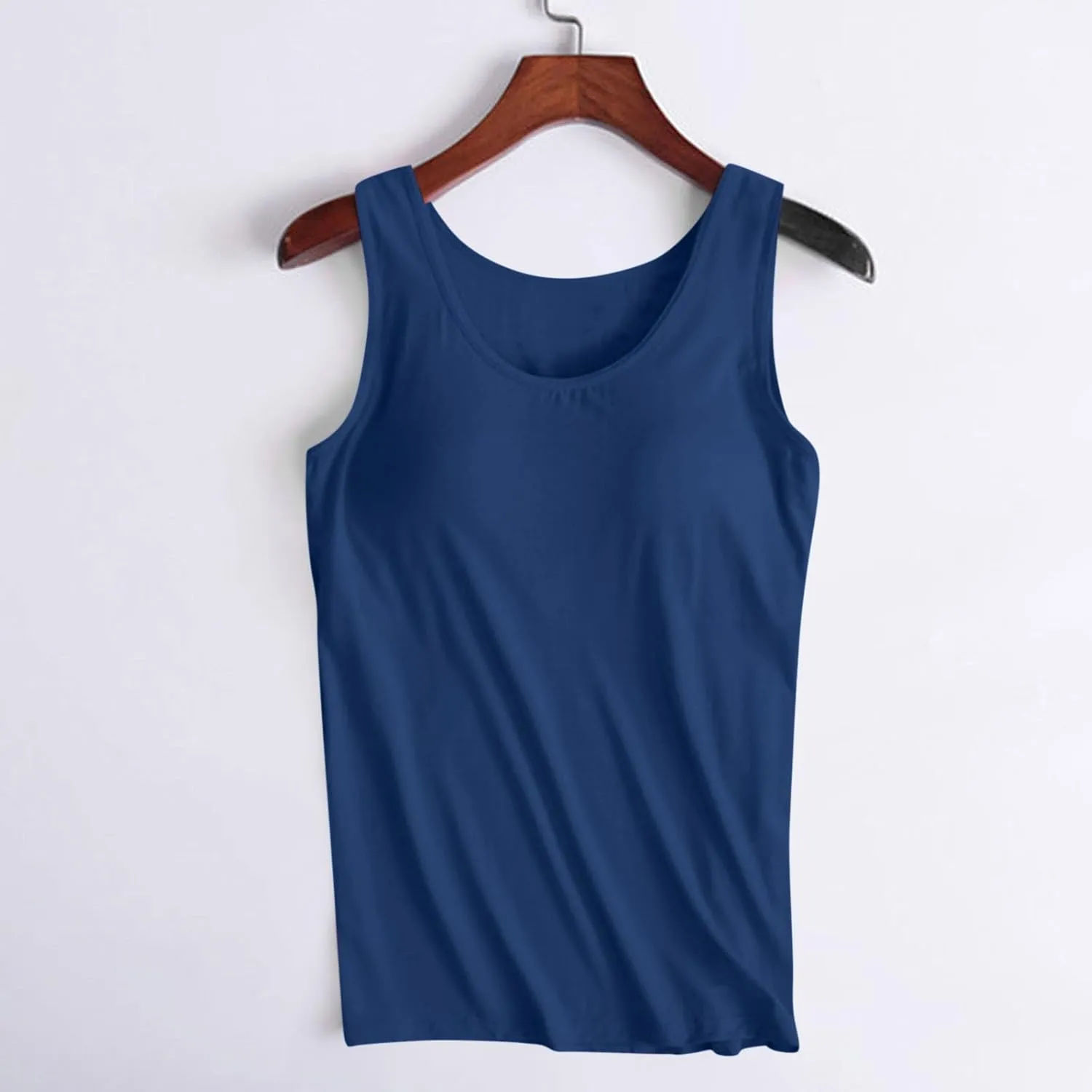 Tank Tops for Women with Built in Bras Plus Size Sports Padded Bras Summer Workout Camis Sleeveless Under Clothes