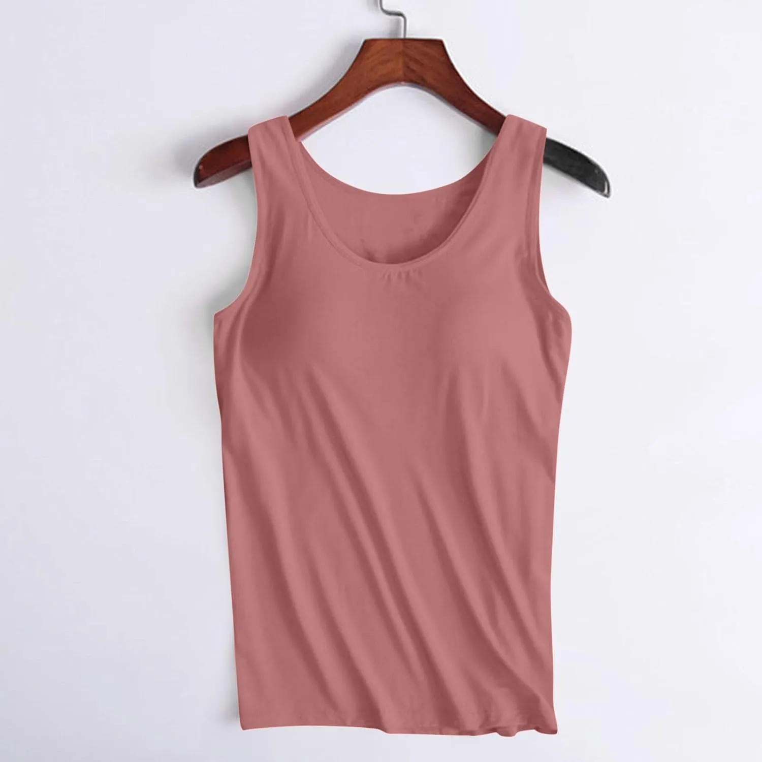 Tank Tops for Women with Built in Bras Plus Size Sports Padded Bras Summer Workout Camis Sleeveless Under Clothes