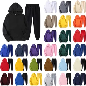 Track Suits for Women Set - 2 Piece Outfits Sweatsuit Pocket Hoodies with Pants Spring Jogging Workout Sets for Women