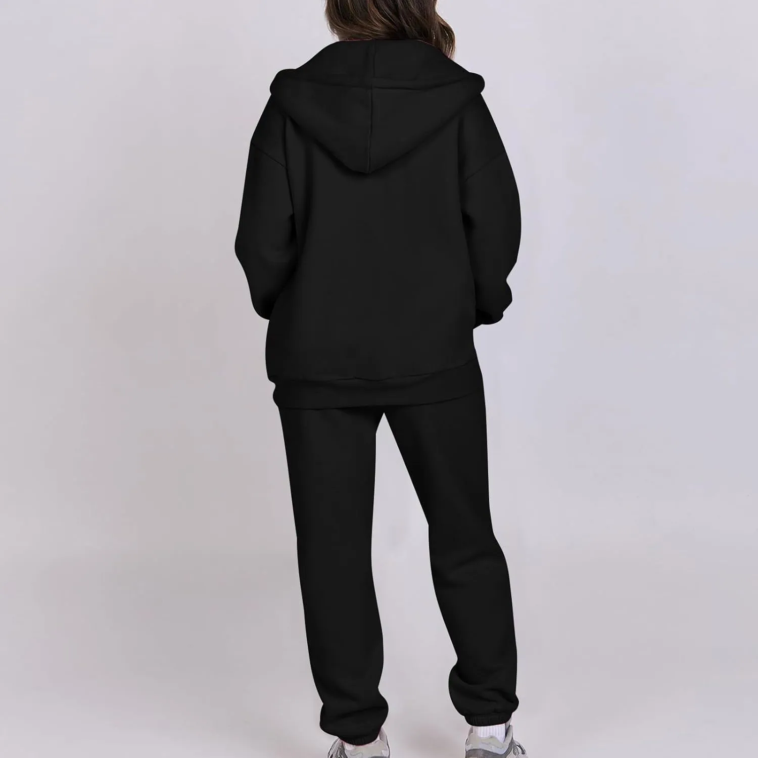 Track Suits for Women Set 2 Piece Sweatsuit Fleece Lined Lounge Set Zip Up Sweatshirt and Sweatpants Casual Outfit