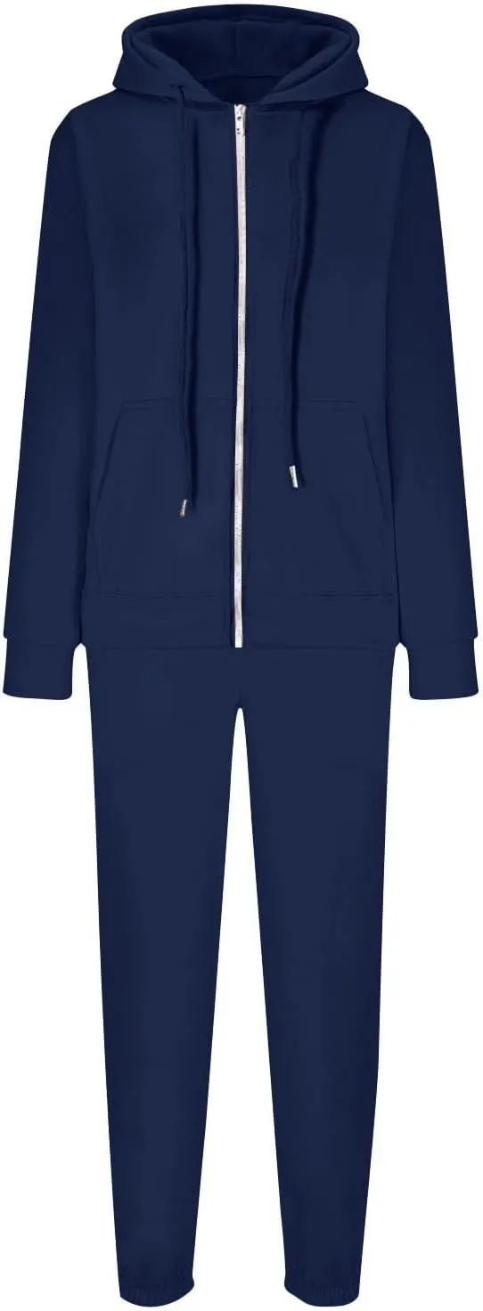 Track Suits for Women Set 2 Piece Sweatsuit Fleece Lined Lounge Set Zip Up Sweatshirt and Sweatpants Casual Outfit