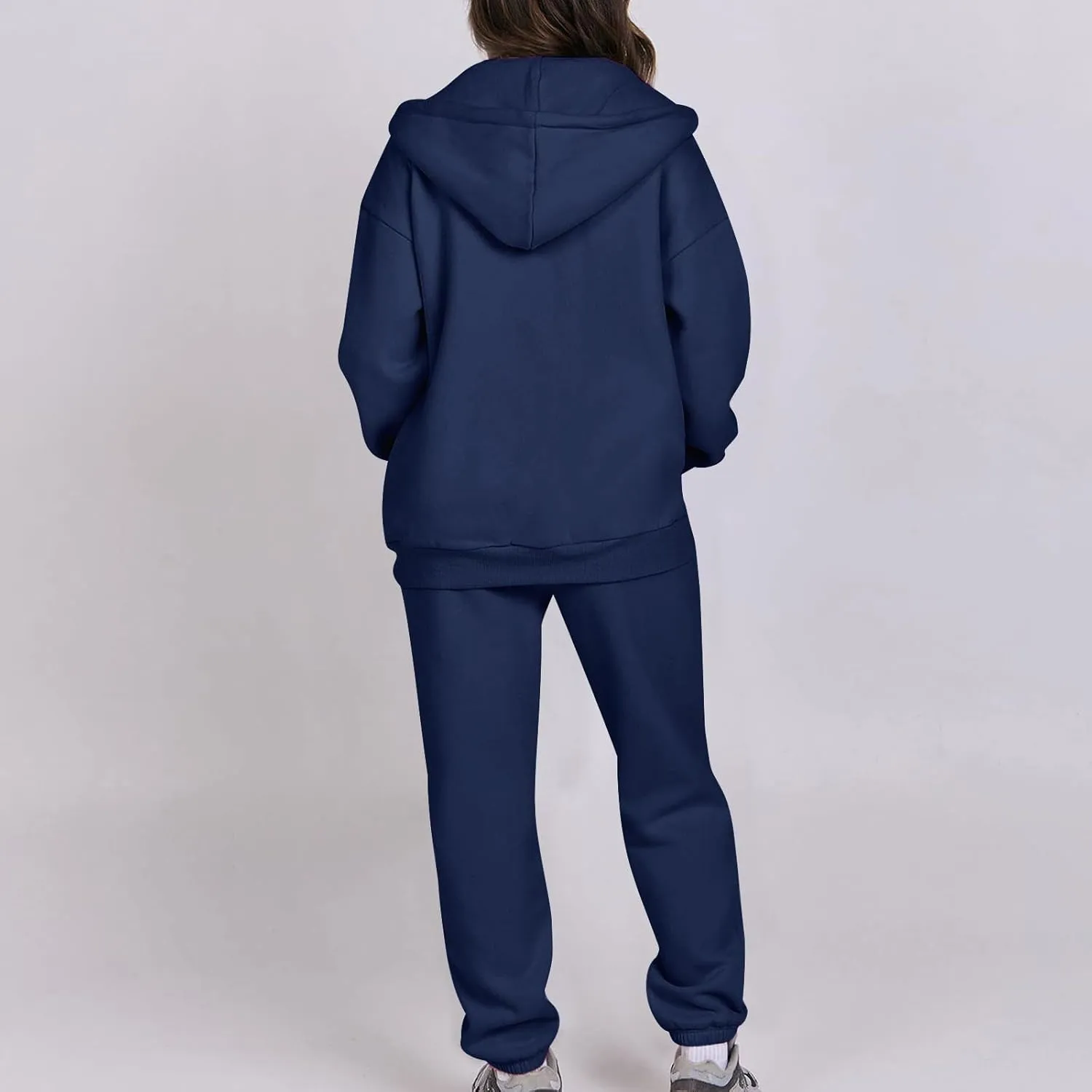 Track Suits for Women Set 2 Piece Sweatsuit Fleece Lined Lounge Set Zip Up Sweatshirt and Sweatpants Casual Outfit