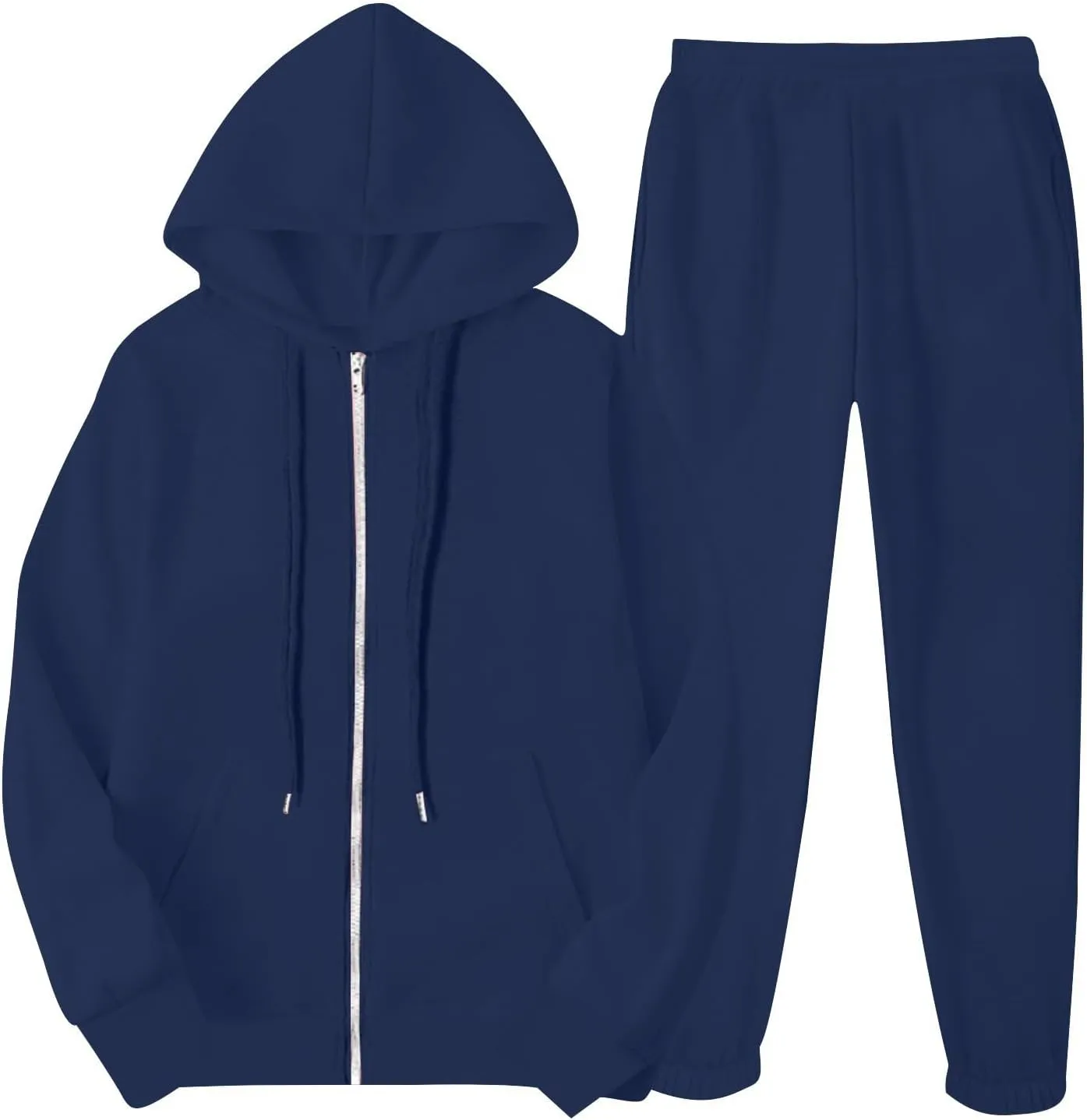 Track Suits for Women Set 2 Piece Sweatsuit Fleece Lined Lounge Set Zip Up Sweatshirt and Sweatpants Casual Outfit
