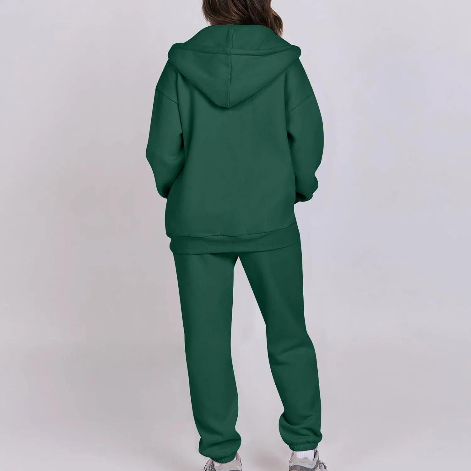 Track Suits for Women Set 2 Piece Sweatsuit Fleece Lined Lounge Set Zip Up Sweatshirt and Sweatpants Casual Outfit