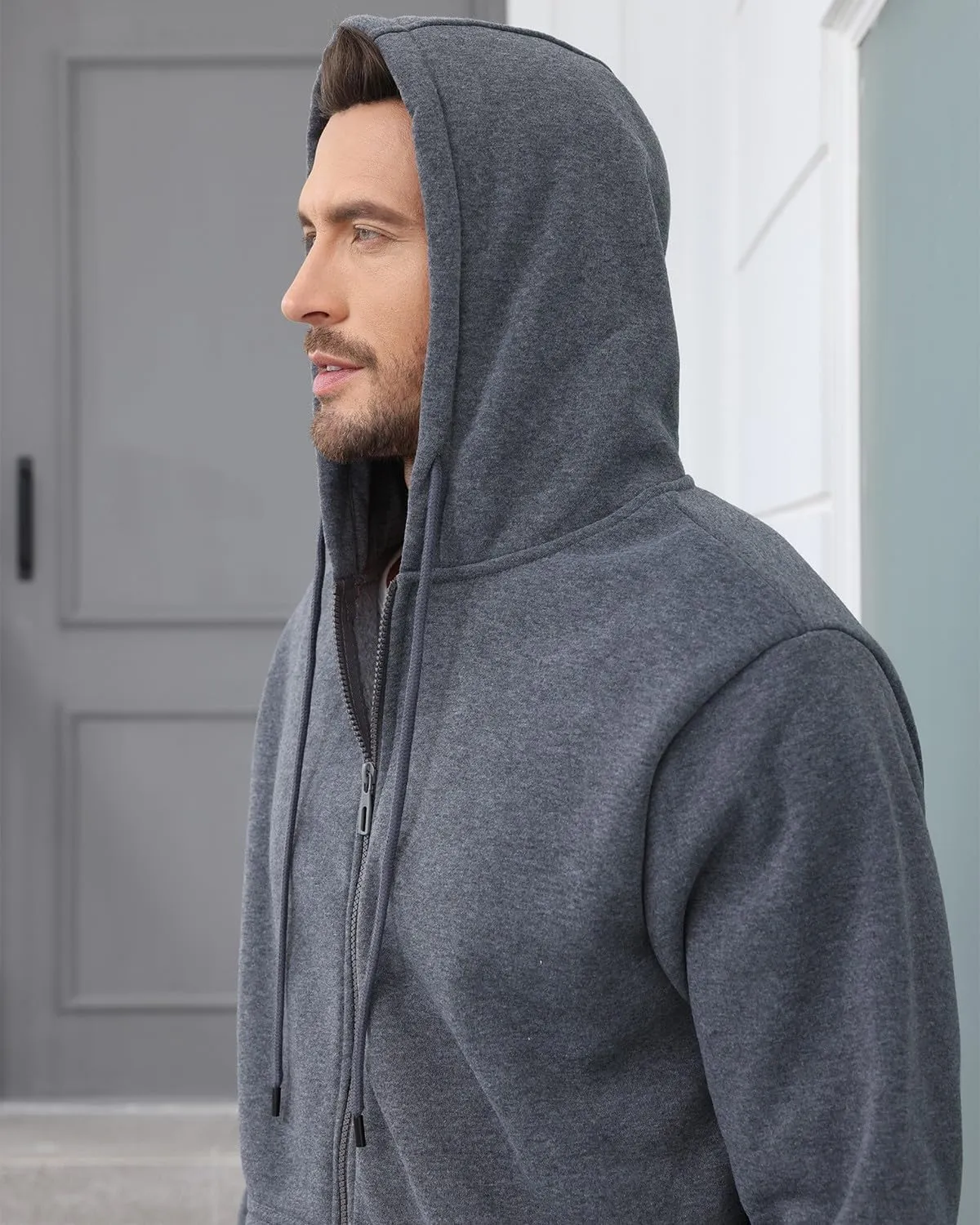 TUVEKE Mens Sweatsuit Casual Sweat Suits for Men 2 Piece Jogging Suits Sets Full Zip Hoodie and Pants Track Suits Mens Set
