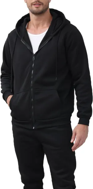 TUVEKE Mens Sweatsuit Casual Sweat Suits for Men 2 Piece Jogging Suits Sets Full Zip Hoodie and Pants Track Suits Mens Set