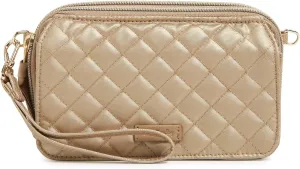 Vera Bradley Women's Cotton All in One Crossbody Purse with RFID Protection