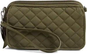 Vera Bradley Women's Cotton All in One Crossbody Purse with RFID Protection