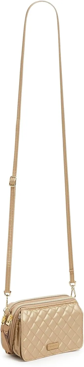 Vera Bradley Women's Cotton All in One Crossbody Purse with RFID Protection