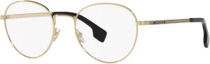 Versace VE 1279 1002 Gold Metal Round Eyeglasses 53mm