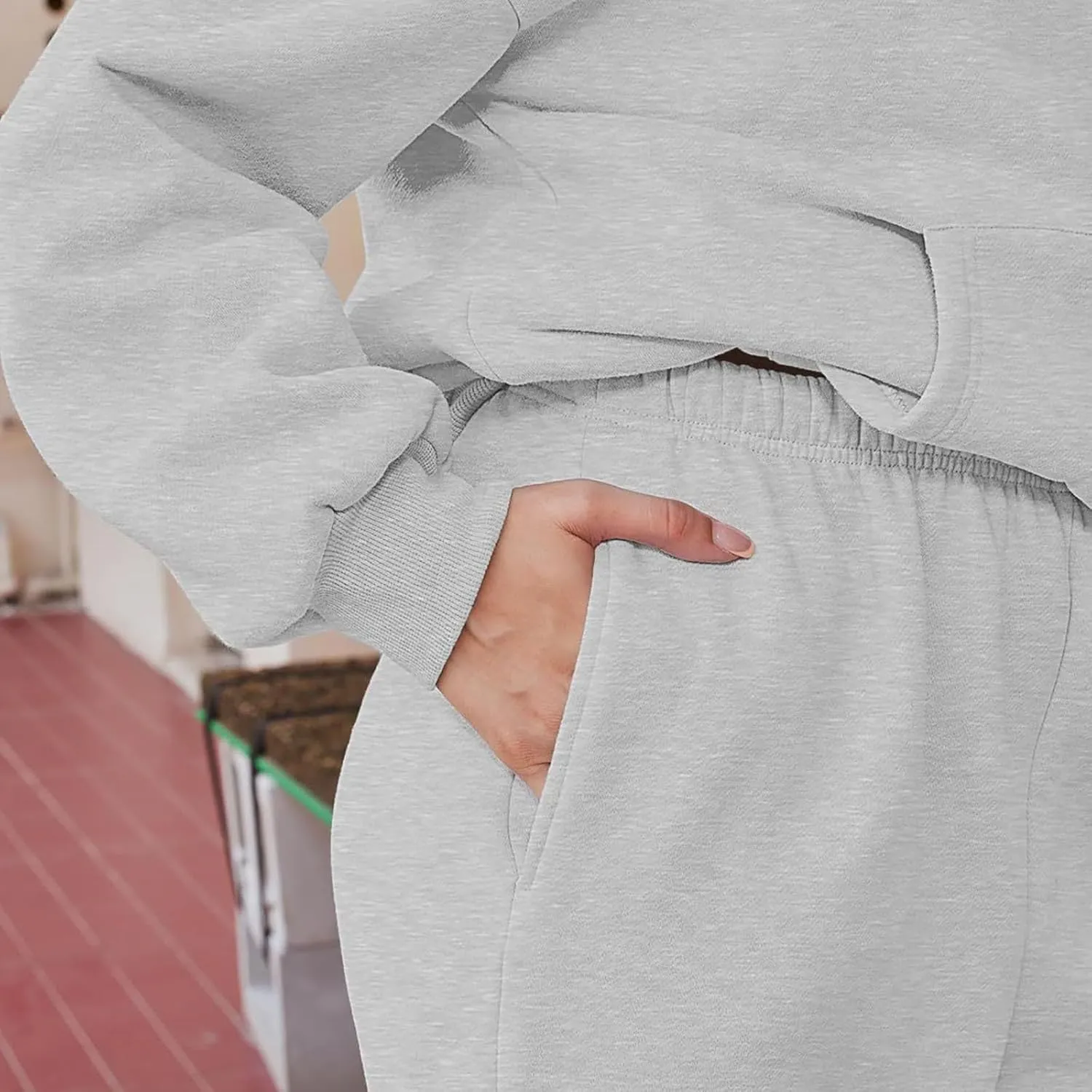 Women 2 Piece Sweatsuits Solid and Tracksuit Sweatshirt Hooded Women Suits Sets Sweatsuits for Women Set 2 Piece
