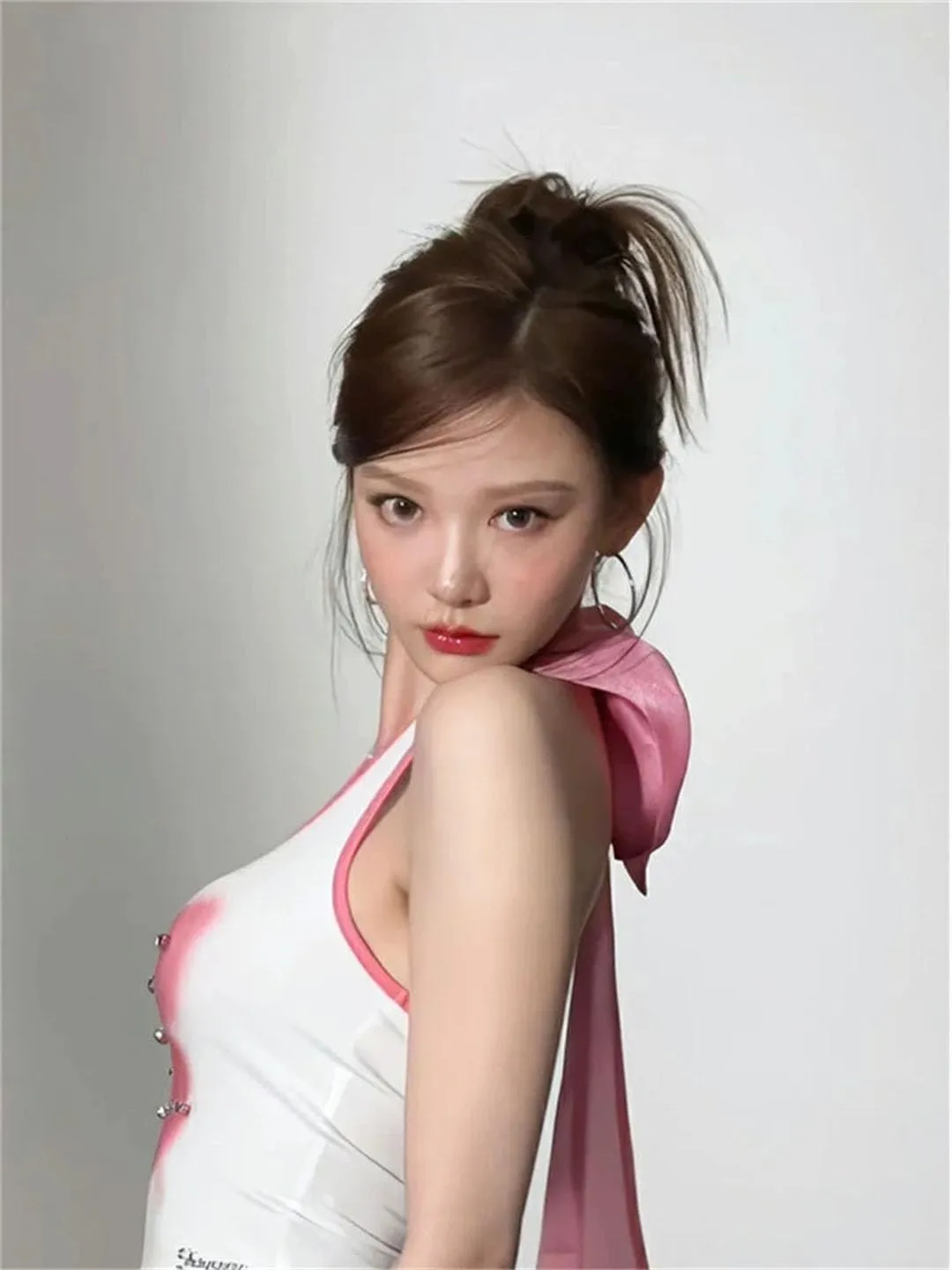 Women Bandage Bow Backless Sexy Crop Tops Butterfly Print Tunic Vest Camis