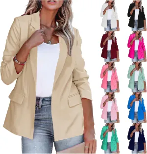 Women Blazers for Work Casual Blazers for Women Business Casual Long Sleeve Dressy Suit Jackets Lightweight Front Open