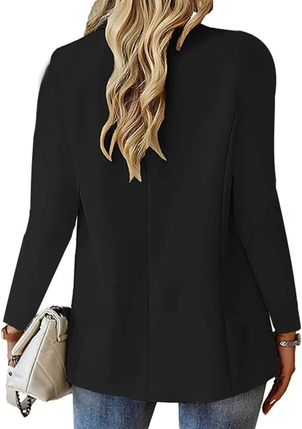 Women Business Blazer Loose Lightweigth Open Front Summer Jackets Long Sleeve Workfice Jacket Blazer Outfits