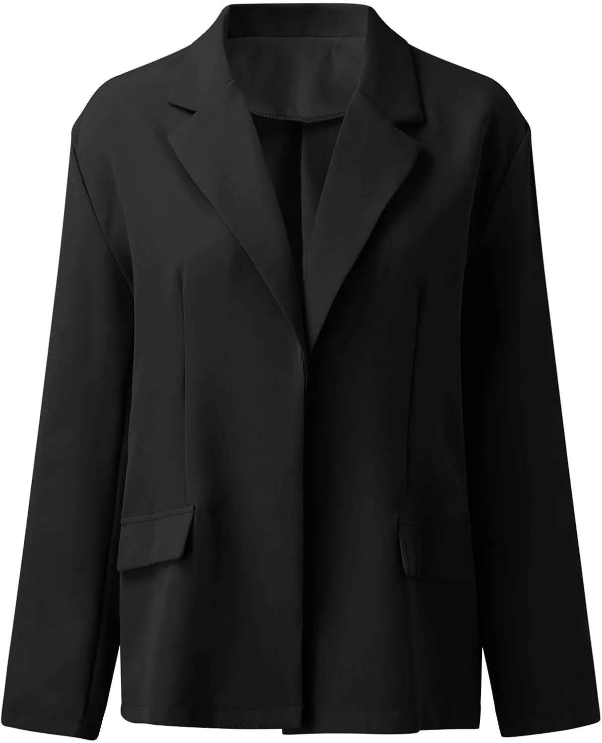 Women Open Front Blazers 2024 Sleeve Front Notched Collar Suit Cardigan Cardigan Fall Fashion Work Office Blazer