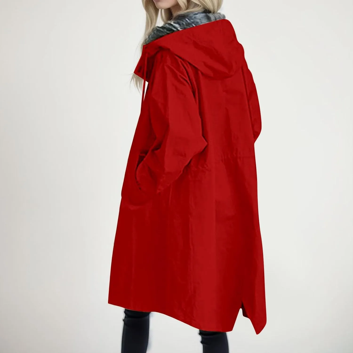 Women Trench Coat/Windbreaker Spring and Fall Fashion,Water Resistant Thin Transition Jacket