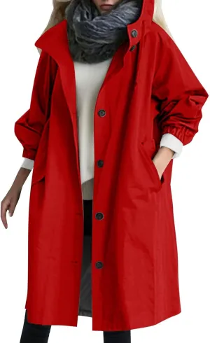 Women Trench Coat/Windbreaker Spring and Fall Fashion,Water Resistant Thin Transition Jacket