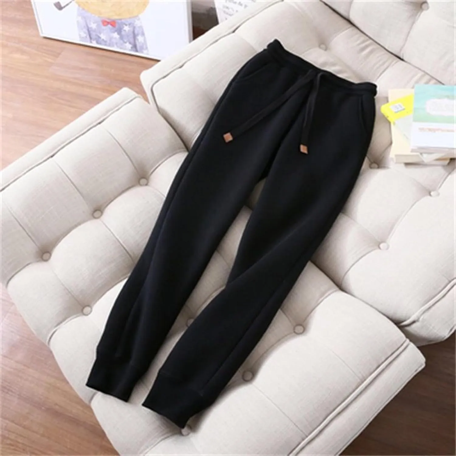 Womens 2 Piece Outfits Fleece Lined Sweatsuits Zip Up Sherpa Lined Hoodie Jacket Sweatpants Tracksuit Set with Pockets