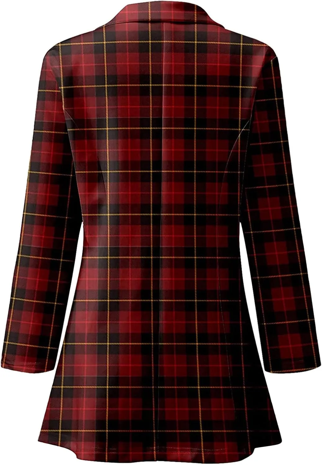 Womens 2024 Trendy Casual Blazers Open Front Long Sleeve Cardigan Work Office Suit Jacket Printed Blazer with Pocket
