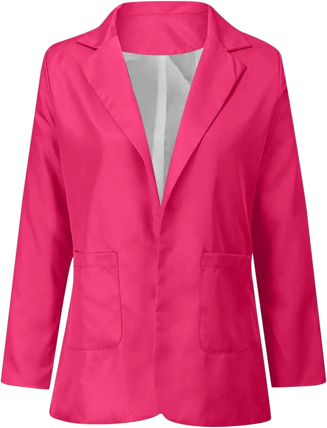 Womens 2024 Trendy Casual Blazers Open Front Long Sleeve Cardigan Work Office Suit Jacket Printed Blazer with Pocket