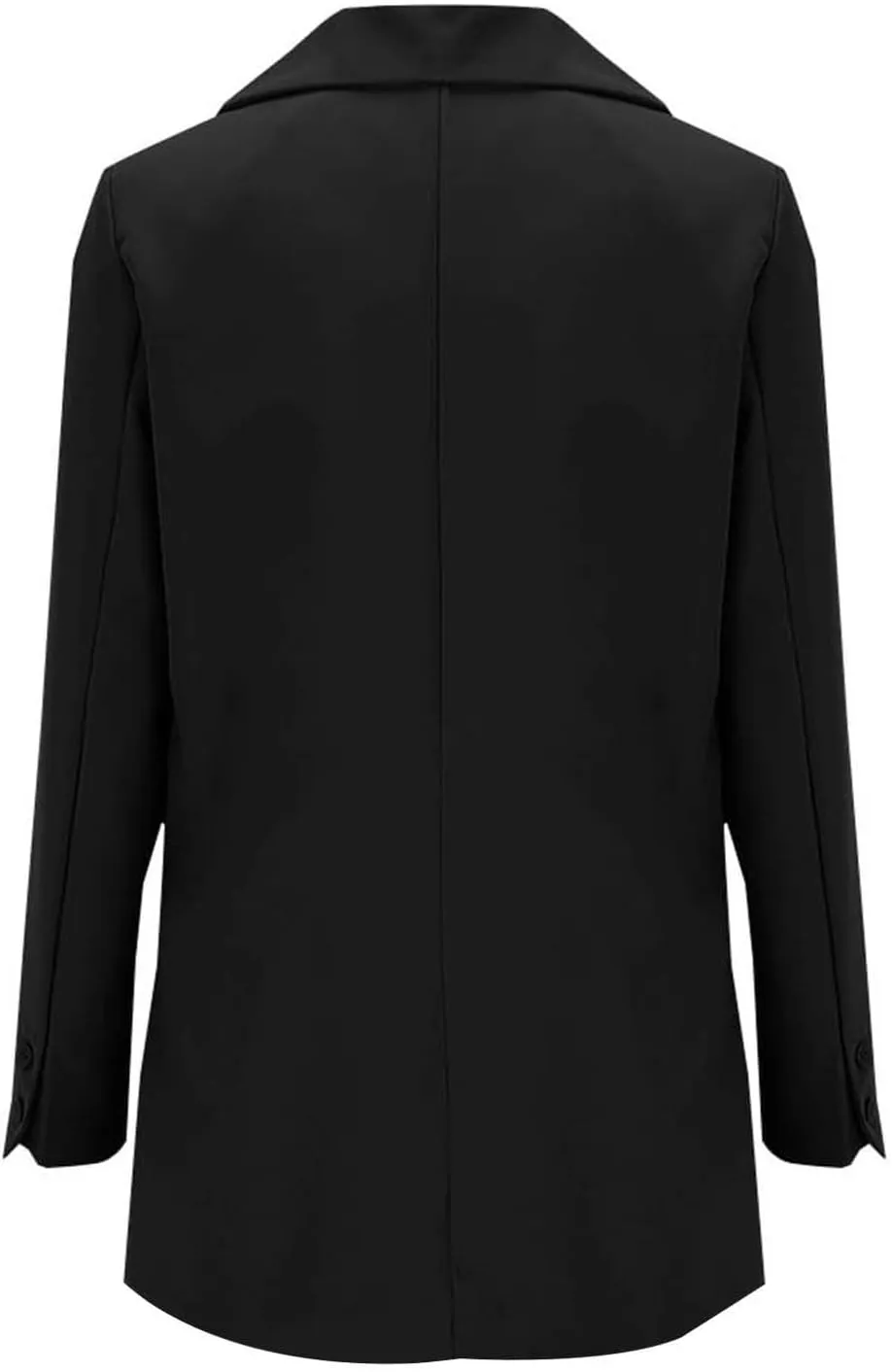 Women's 2024 Winter Casual Blazers Long Sleeve Lapel Open Front Button Work Office Blazer Jackets with Pockets