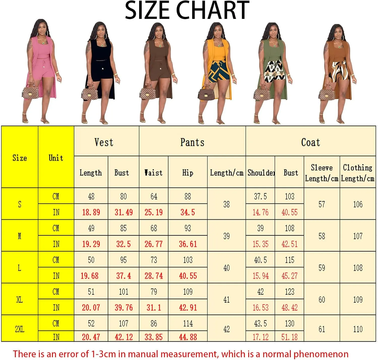 Women's 3 Piece Shorts Set Outfits Long Cardigan Shorts and Vest Sweatsuits Set Matching Lounge Track Suits