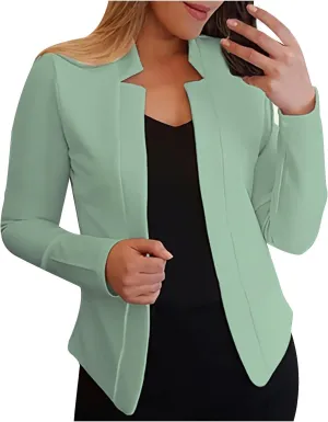 Womens Blazer Business Casual Suit Jackets Long Sleeve Open Front Work Suit Trendy Dressy Cardigan Blazer 2024