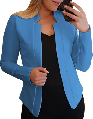 Womens Blazer Business Casual Suit Jackets Long Sleeve Open Front Work Suit Trendy Dressy Cardigan Blazer 2024