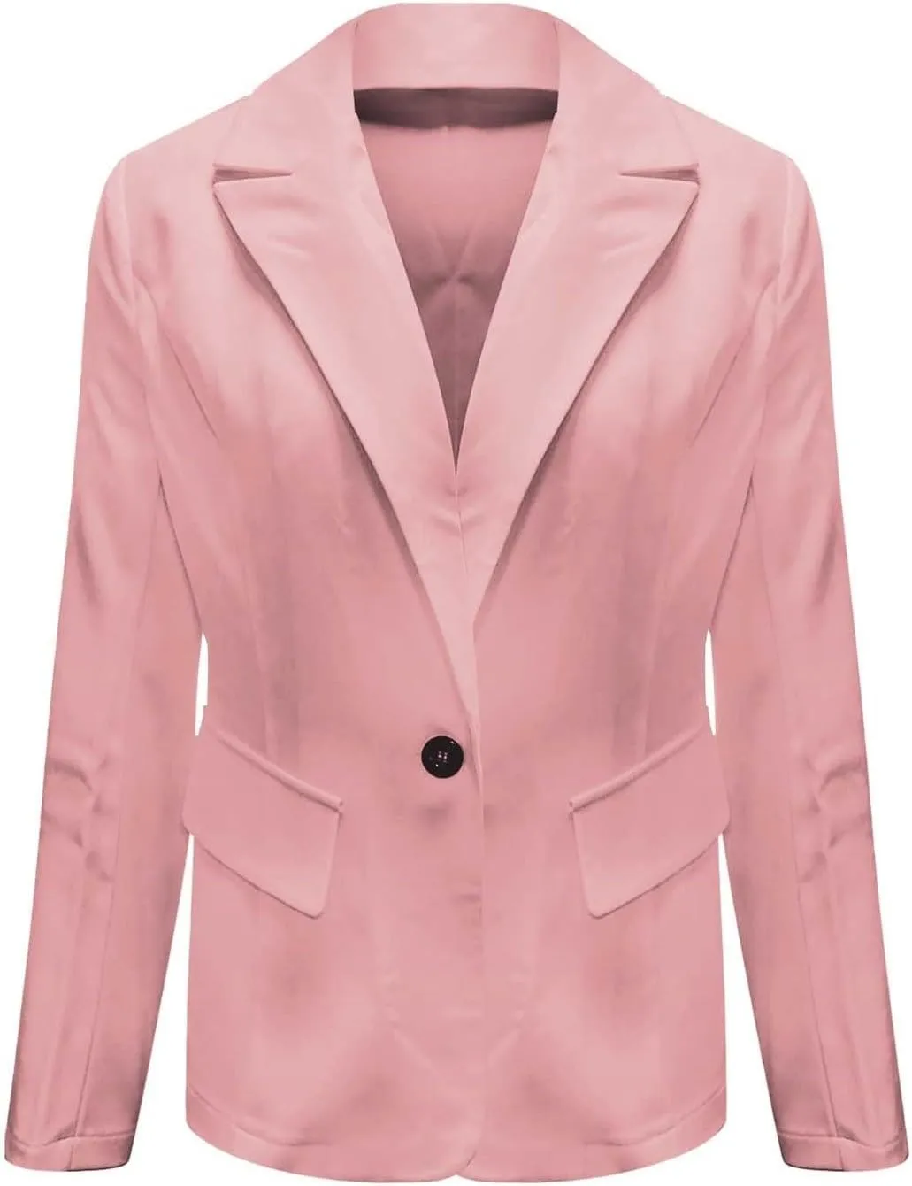 Women's Blazer Jackets Dressy Casual Open Front Long Sleeve Lapel Blazers Business Going Out Suit Jacket with Pockets