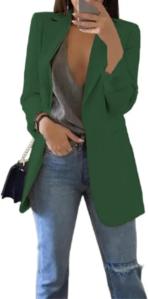 Womens Blazers for Work Casual Slim Fit Business Suits Office Cardigan Suit Jacket Oversized Top Fall Trendy Outfits