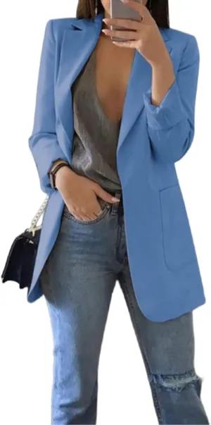Womens Blazers for Work Casual Slim Fit Business Suits Office Cardigan Suit Jacket Oversized Top Fall Trendy Outfits