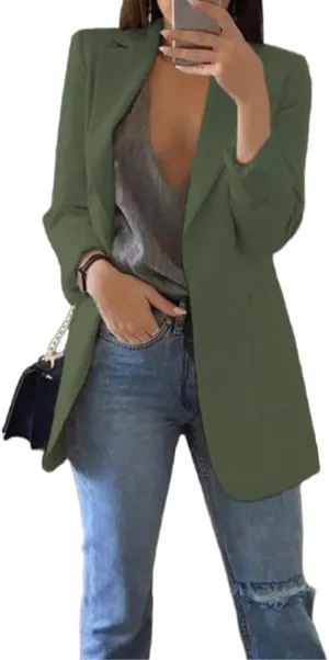 Womens Blazers for Work Casual Slim Fit Business Suits Office Cardigan Suit Jacket Oversized Top Fall Trendy Outfits