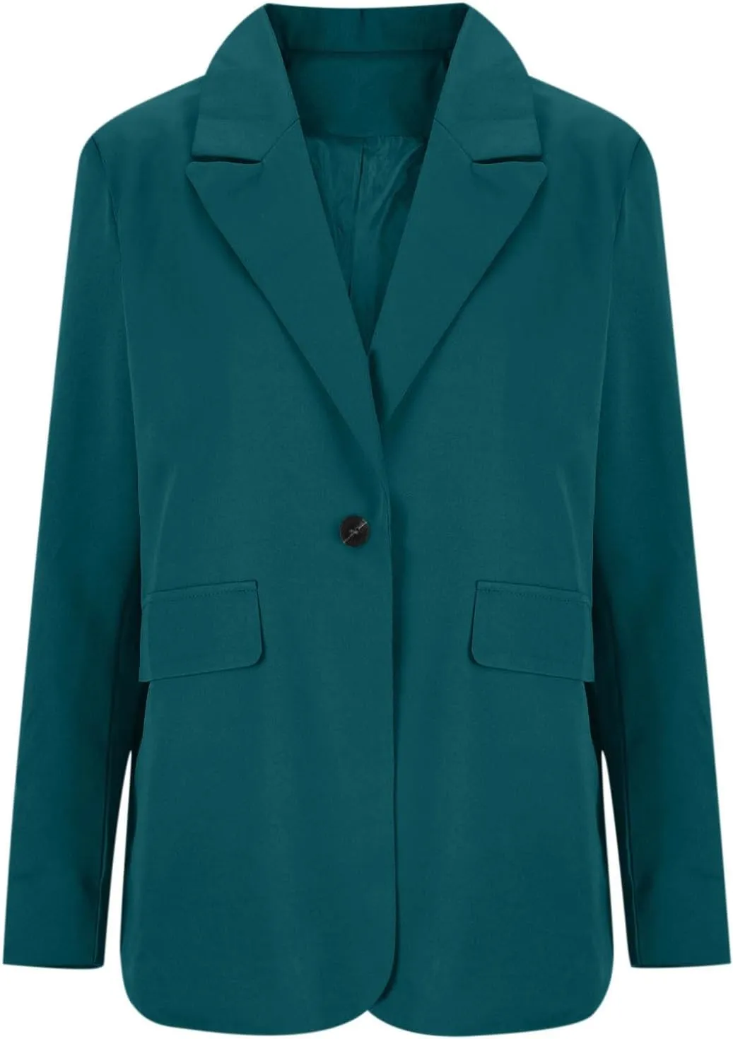 Womens Business Casual Blazer Spring Cardigan Lapel Button Down Solid Suit Jacket with Lined Office Work Clothes 2025