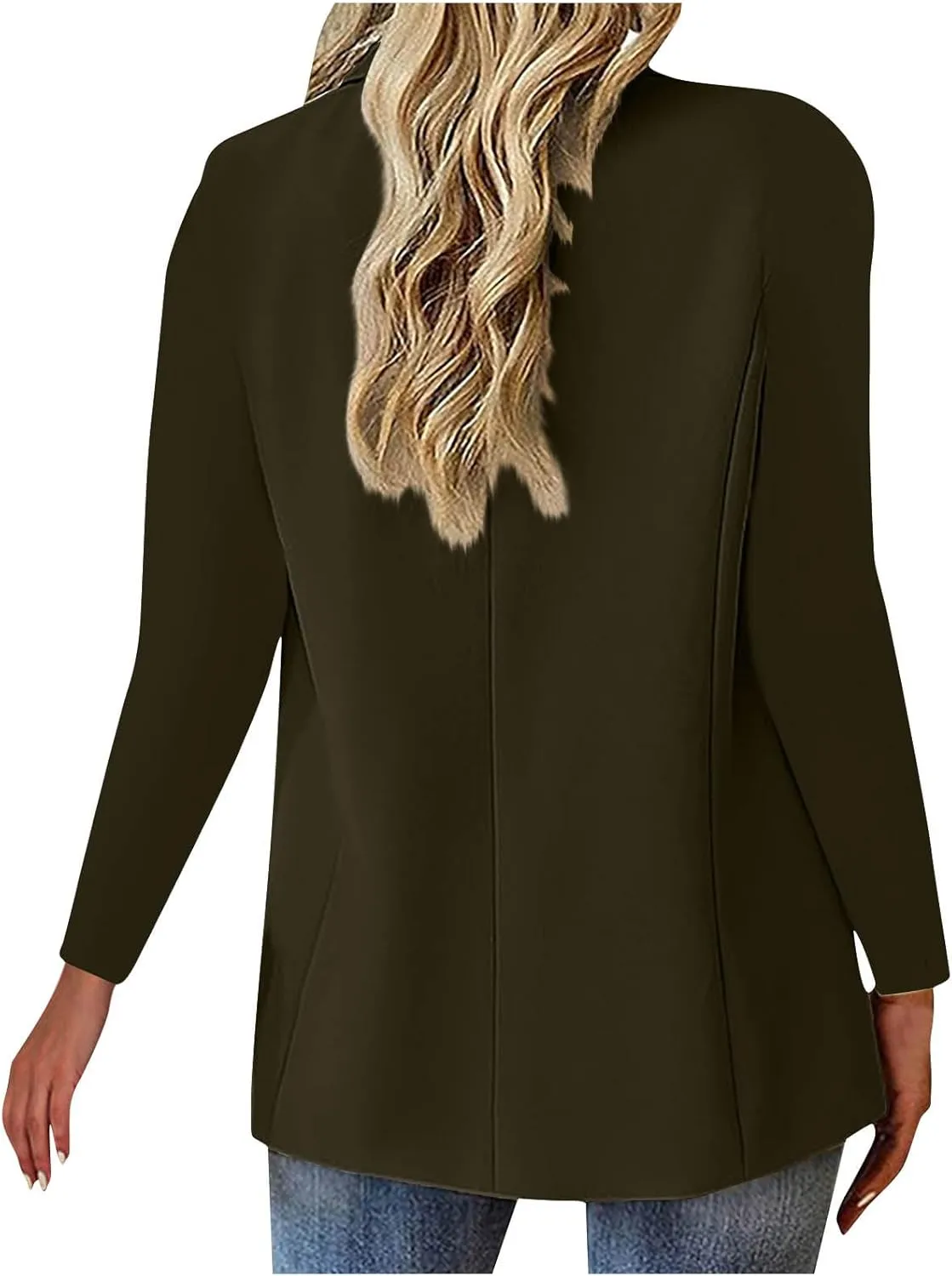 Women's Business Casual Long Sleeve Lapel Blazer