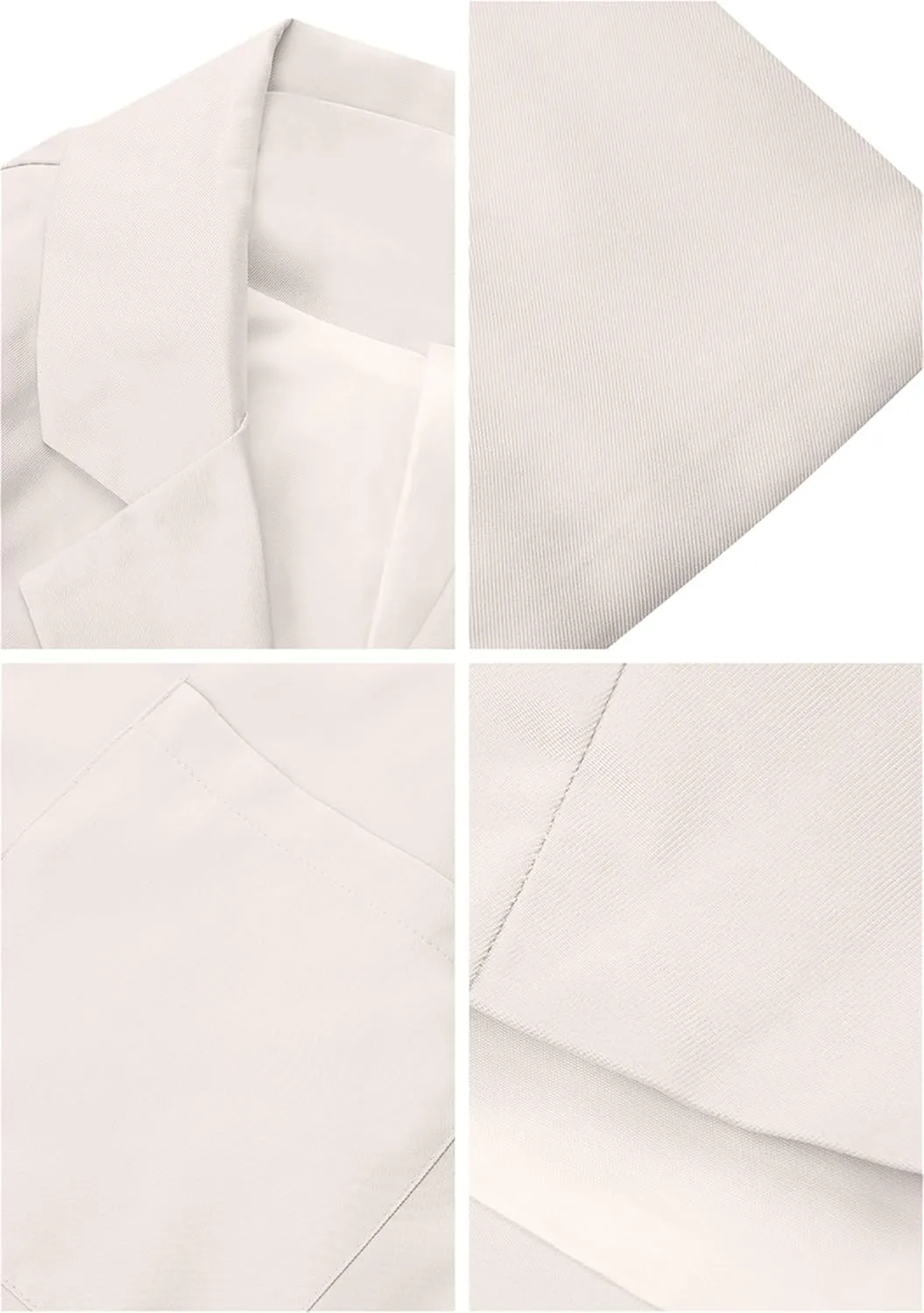 Women's Casual Lapel Jackets Long Sleeve Blazers with Pockets Basic Open Front Suits