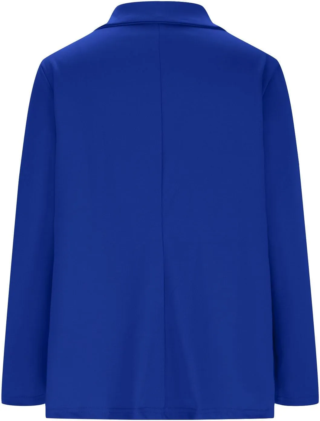 Womens Casual Long Sleeve Blazer Open Front Solid Color Work Office Blazer Jackets Lightweight Stretch Lapel Jackets