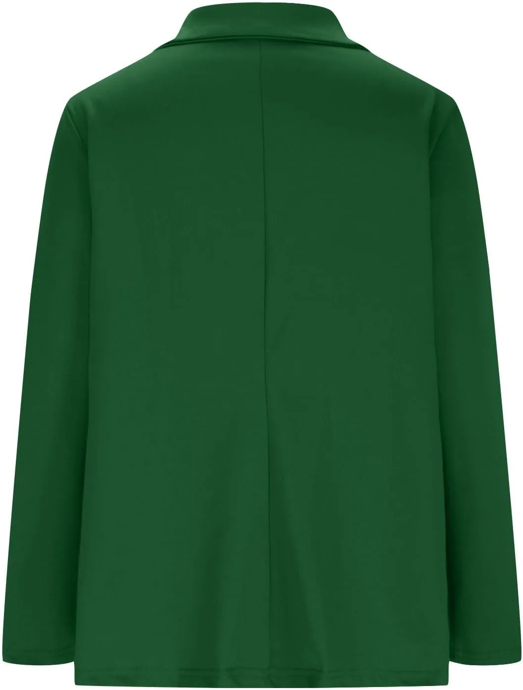 Womens Casual Long Sleeve Blazer Open Front Solid Color Work Office Blazer Jackets Lightweight Stretch Lapel Jackets