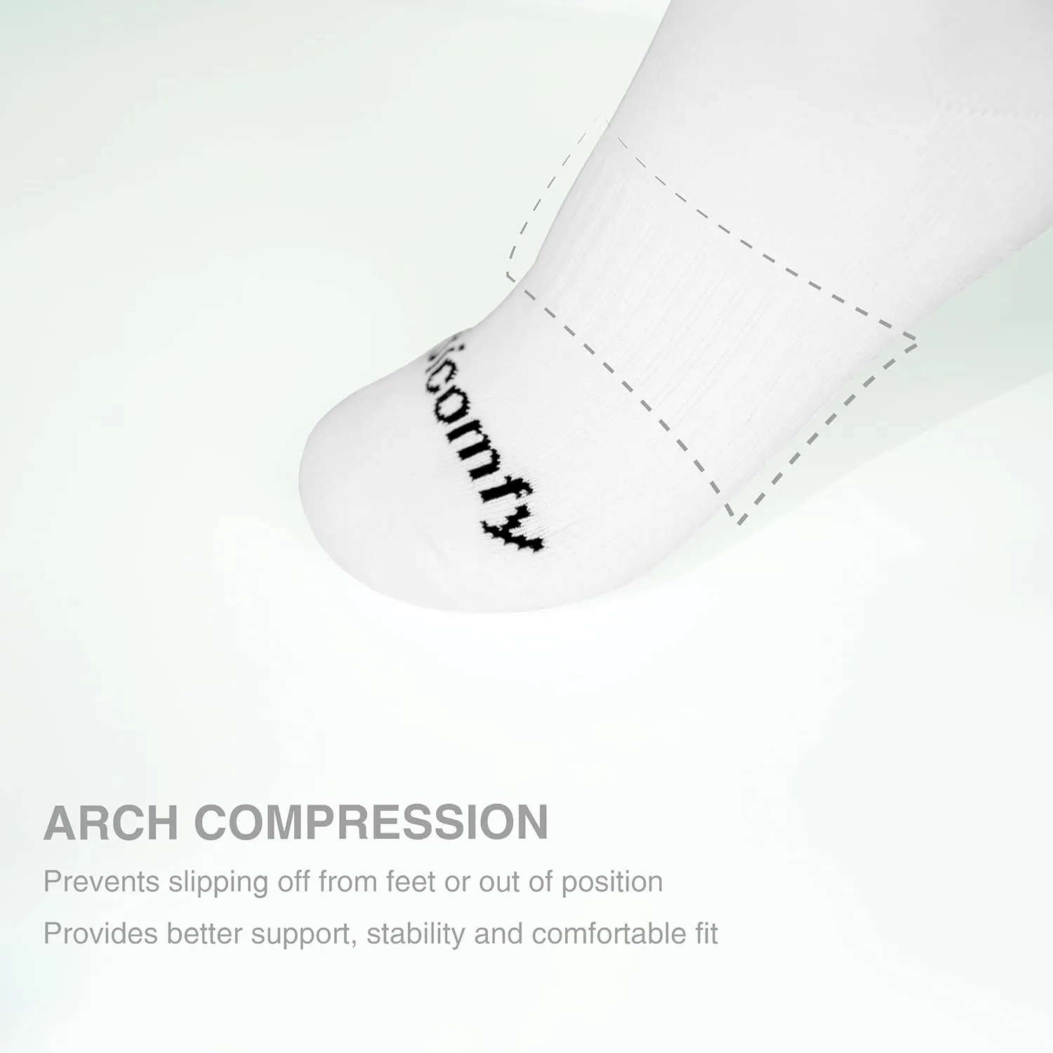 Women’s Cotton Ankle Socks with Comfy Cushioned Bottom and Arch Compression, Running, Sports, Works (6 Pairs)