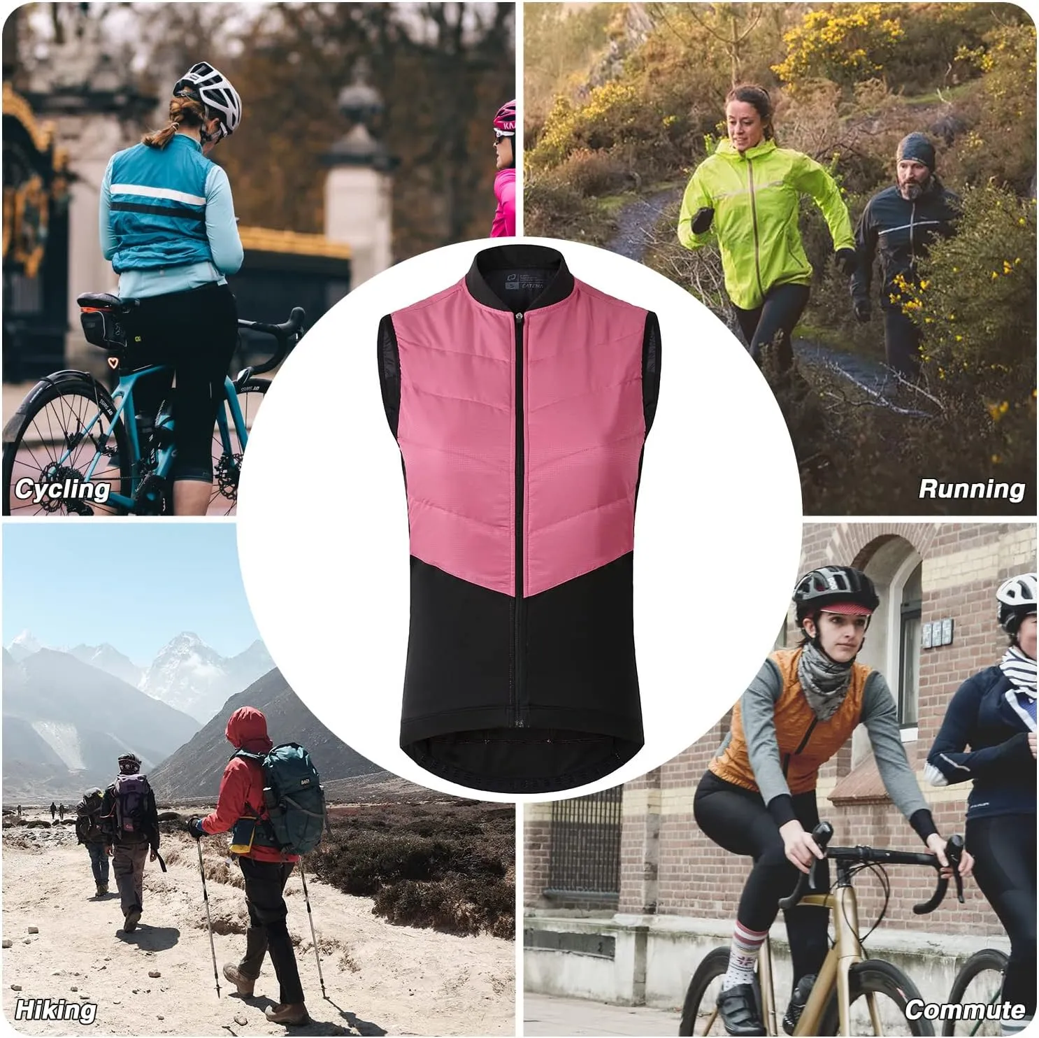 Women's Cycling Lightweight Windbreaker Waterproof Sun-Protective Jacket Outdoor Raincoat Portable Casual Outdoor Coat