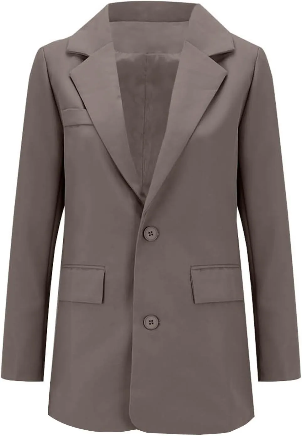 Womens Fashion 2024 Casual Blazers Long Sleeve Lapel Open Front Work Suit Jacket Office Blazer Jackets with Pockets