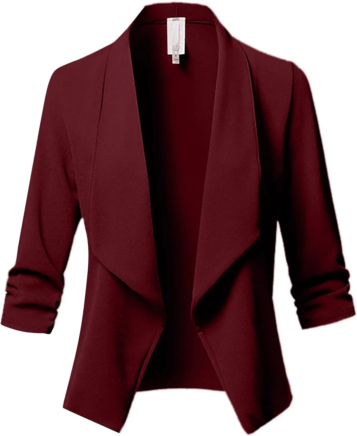 Women's Oversized Blazer Color Solid Open Front Cardigan Long Sleeve Casual Jacket Coat Casual Blazer