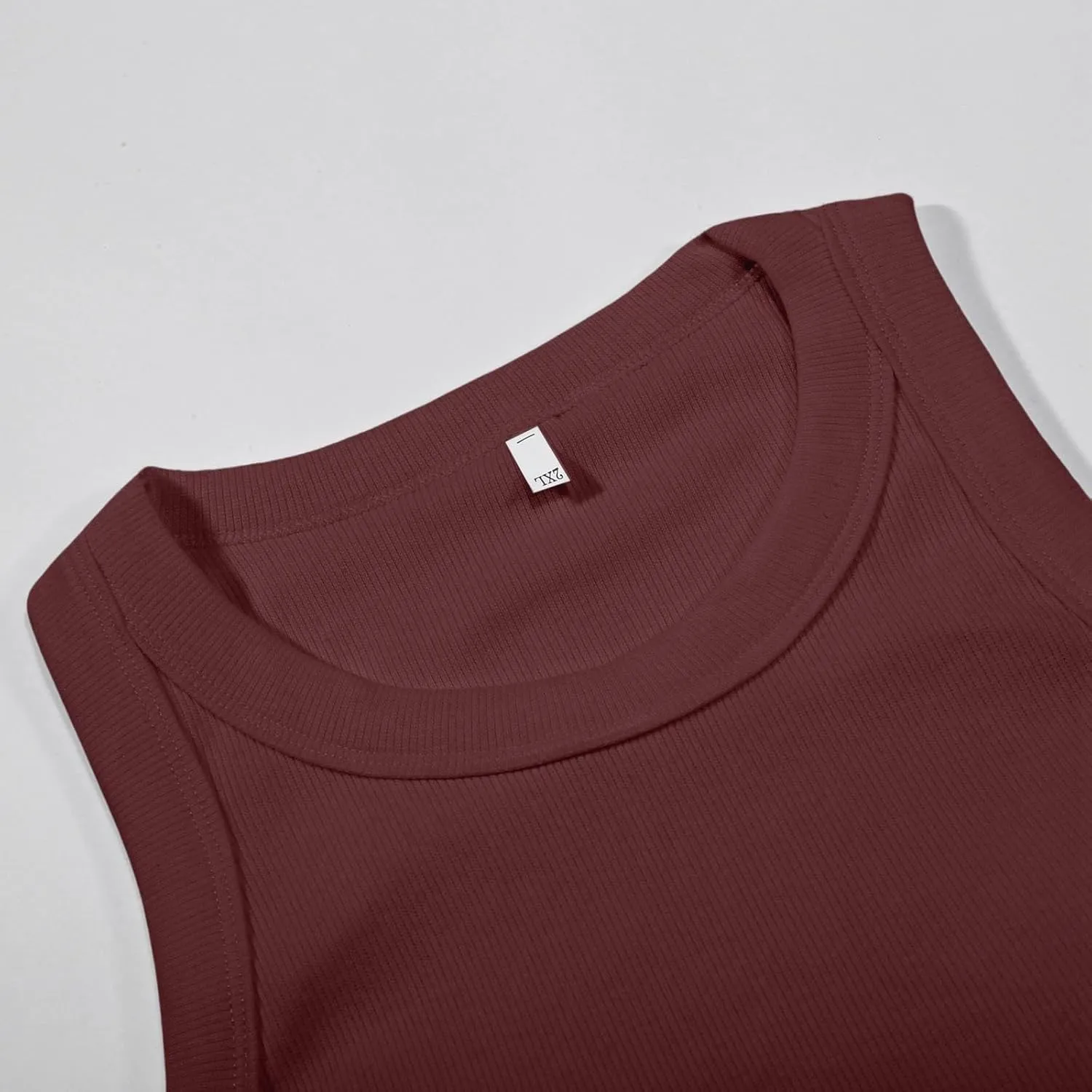 Womens Shelf Bra Tank Tops Racerback Workout Summer Round Neck Camis Yoga Shirt Soft Crop Gym Outfits Undershirt
