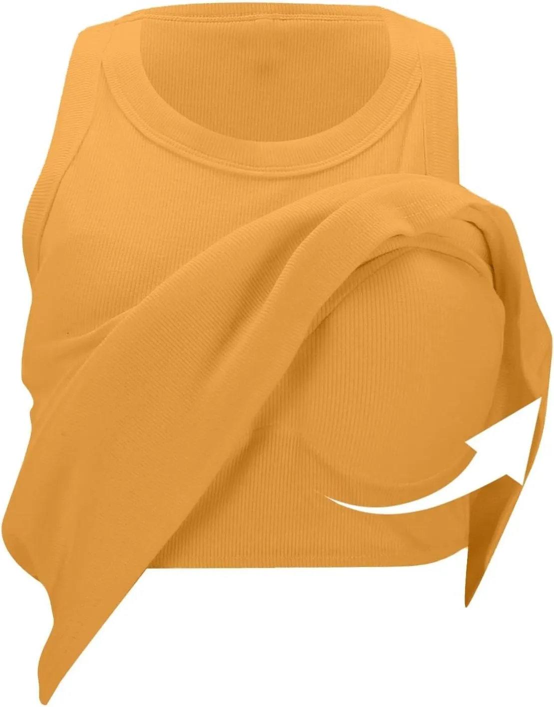 Womens Shelf Bra Tank Tops Racerback Workout Summer Round Neck Solid Camis Yoga Shirt Gym Outfits Layering Undershirt