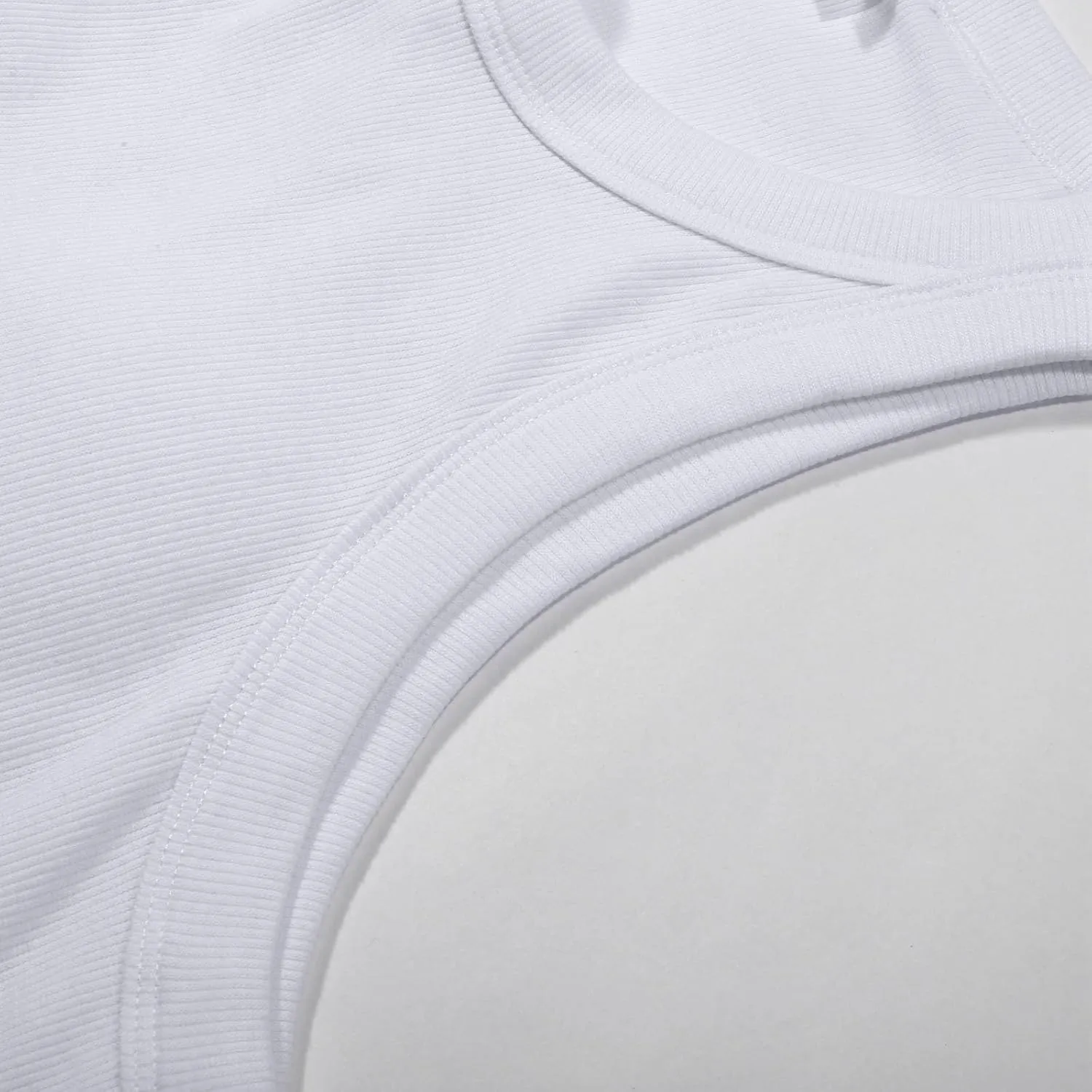 Womens Shelf Bra Tank Tops Summer Round Neck Solid Camis Racerback Workout Yoga Gym Outfits Layering Undershirt