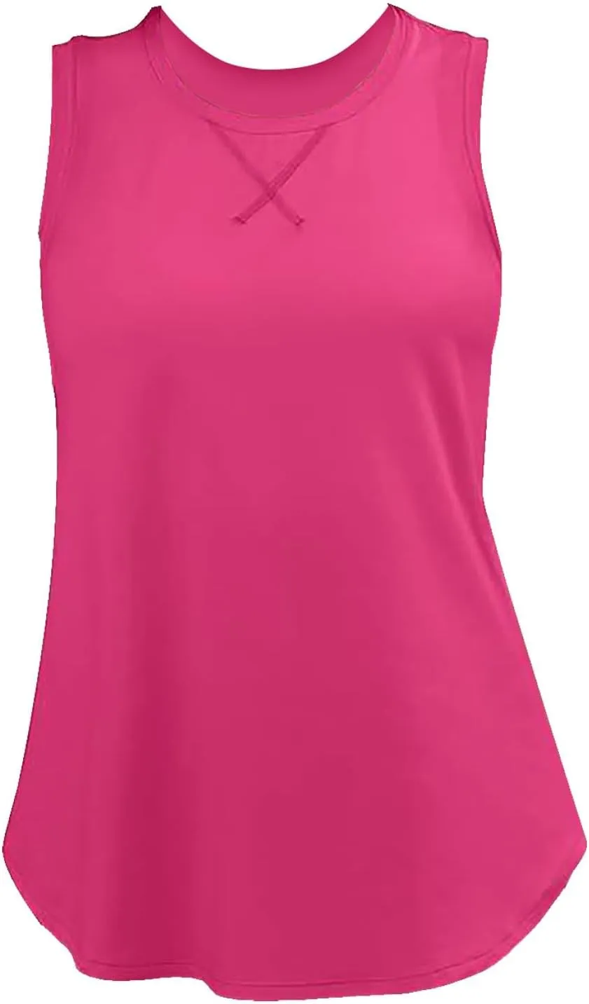 Women’s Sleeveless Sport Camis Lightweight Loose Fit Quick-Dry Tank Top for Beach Vacation Casual Going Out Blouses
