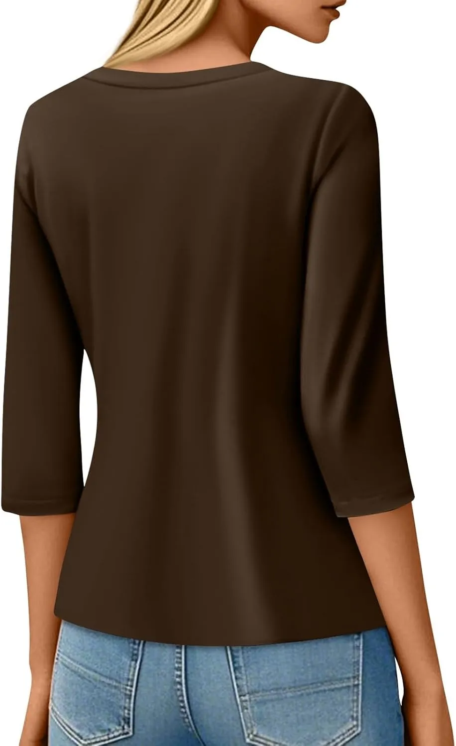 Womens St. Patrick's Day Shirts 3/4 Sleeve Green Shirts for Women Lucky,3/4 Sleeve Shirts for Women Cotton Fall T Shirts