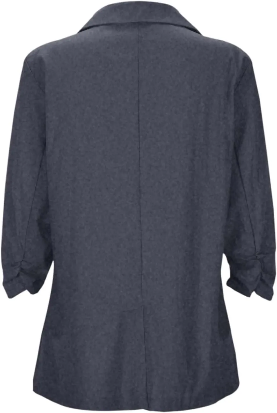 Women's Summer Blazer Button 3/4 Sleeve Pocket Lapel Work Jacket Comfortable Comfort Fit Fashion Lightweight
